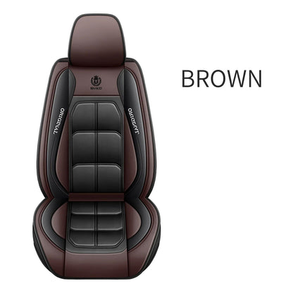 Car seat covers, artificial leather, fully wrapped muscle seat covers, waterproof, wear-resistant, soft and comfortable 1PC