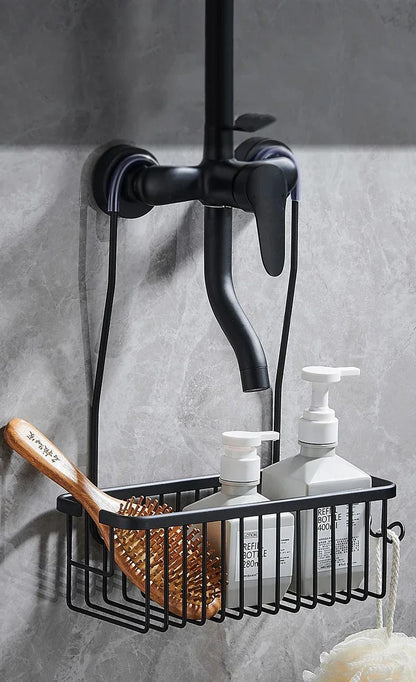 Aluminium Bathroom Shelf Without Drilling, Shower Shelf Shelves Shampoo Holder, Basket Storage Organizer Bathroom Accessories