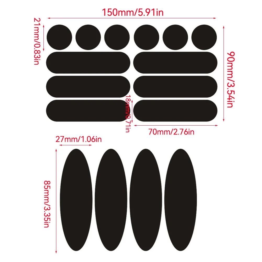 Adesivos Refletivos para Capacetes Adesivos Invisíveis para Capacetes Fita Refletiva Autoadesiva para Capacetes de Bicicleta Moto Scooter