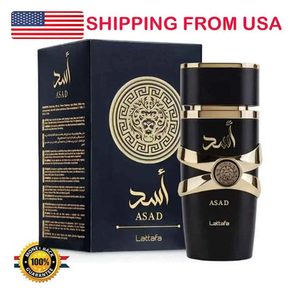 Asad by Lattafa perfume for unisex EDP 3.3 / 3.4 oz Cologne New in Box Long-Lasting Floral Scent Best Gift US Stock