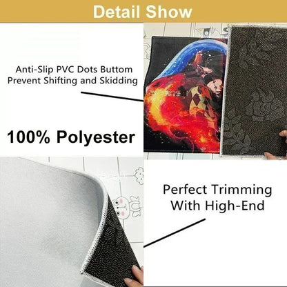 MINISO small T-Tears carpet Anti-Slip Kitchen Bedroom fashion D-Denim Handmade Tufted Rug Luxury Living Room Entrance Decoration