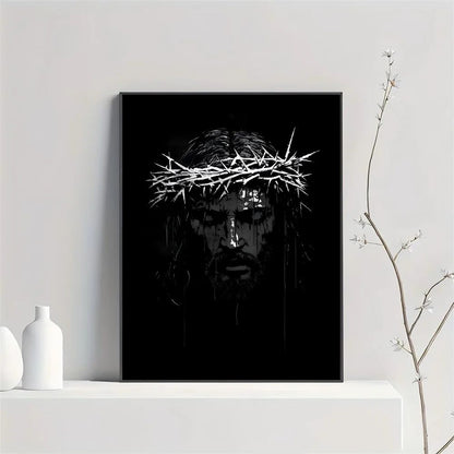 Son of God Jesus Cross Holy Light Wall Art, HD Canvas Print Poster, Suitable for Home, Living Room, Room Decoration Painting