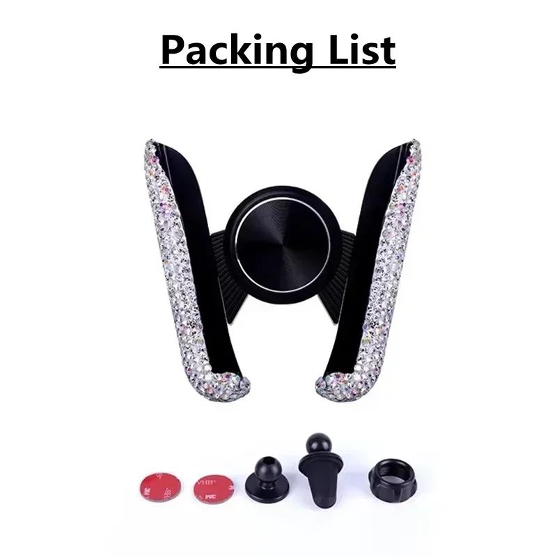 VIKEFON Suporte Universal para Celular para Carro Suporte para Celular Saída de Ar Clipe Estável Acessórios para Interior de Carro