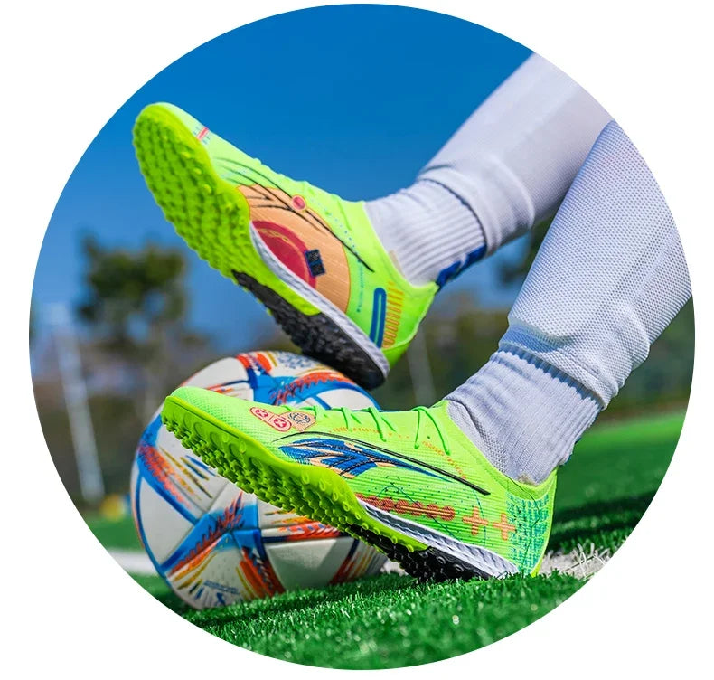 TF/AG Men Football Shoes Society Cleats Professional Soccer Shoes Original Boy Indoor Football Field Boots Sneaker Non Slip