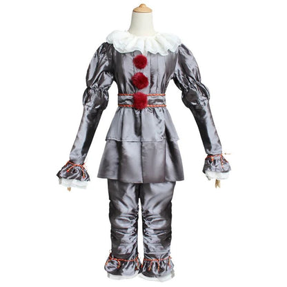 Movie Cosplay Pennywise Clown Cosplay Costume Halloween Adult Carnival Party Stage Performance Villain Vintage Clothing Set