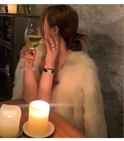 Faux Fur Coat Womens Clothing 2025 New Fashion Casual Imitation Fox Fur Coat Female  Short Loose Comfortable Winter Jacket