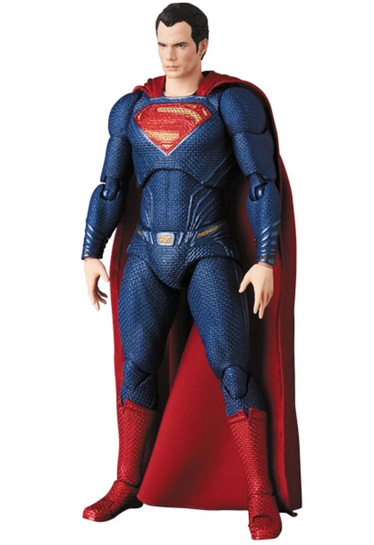 16cm DC Superman MAFEX 057 Liga da Justiça Super Homem Boneco Articulado Colecionável Modelo BJD Brinquedo de Presente