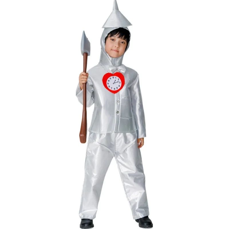 Halloween Cosplay Tin Man Costume Parent-children Clothing Adult Male Iron Man Costume Wizard of Oz Performance Stage Costumes