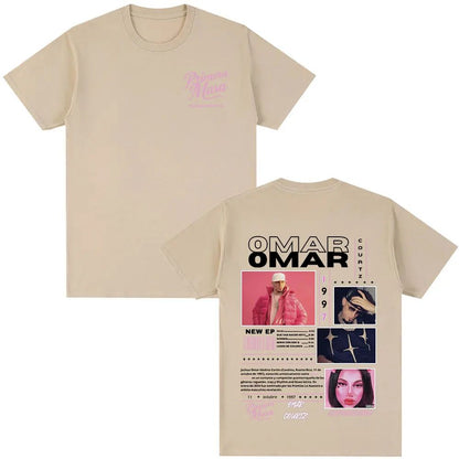 Omar Courtz Primera Musa Album Tour Merch T Shirt Men Women Clothing Hip Hop Fashion T-shirt Casual Short Sleeve T-shirts