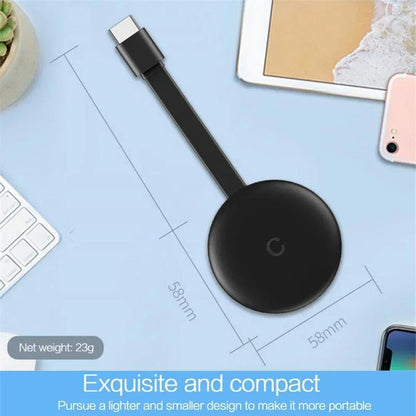 NOVO Dongle de exibição WiFi sem fio 5G/2.4G Espelhamento de tela 1080P HD TV Stick Para Chromecast 4K HD Reprodutor de mídia compatível com HDMI
