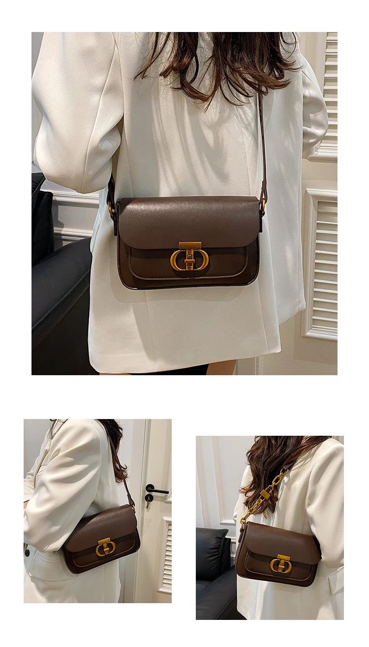 Elegant Leather Women's Satchel - Small Square Shoulder Bag, Fashion Crossbody & Underarm Handbag