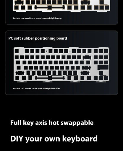 AULA F87 Pro V2 Wireless Gaming Mechanical Keyboard F87Pro V2 Bluetooth 2.4G Wired RGB Hotswap 8K Return 12000mAh Gamer Keyboard