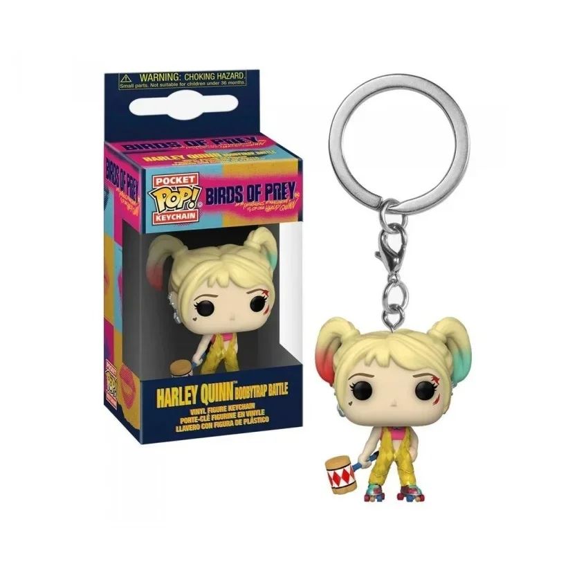 FUNKO POP Filmes Esquadrão Suicida O Coringa Arlequina Rei Tubarão Chaveiro Brinquedo Boneco de Ação Coleção de Brinquedos para Crianças com Caixa
