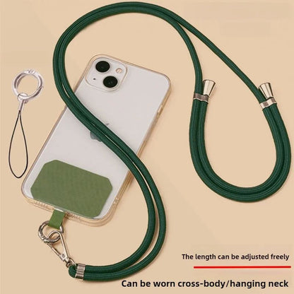 Crossbody Lanyard Necklace Strap Universal Mobile Phone Adjustment Long Hanging Rope with Clip Anti-Lost Lanyard
