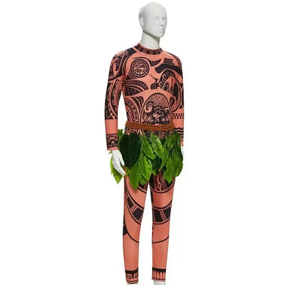 2026 Volwassen Halloween Maui Tattoo Kostuum Mannen Vrouwen Carnaval Feest Cosplay Outfits Anime Cartoon Inrollenspel Momming