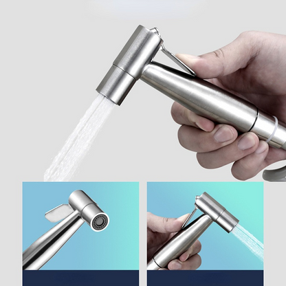 Pulverizador de Bidê Portátil para Vaso Sanitário de Aço Inoxidável, Pulverizador de Torneira Portátil, Cabeça de Chuveiro para Casa e Banheiro, Acessórios de Limpeza Automática
