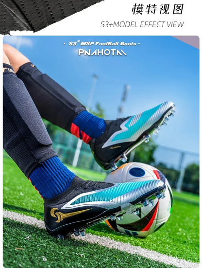 Men Football Shoes Fast Non-Slip Outdoor Football Field Boots Professional Grass Training Soccer Shoes Society Cleats Sneaker