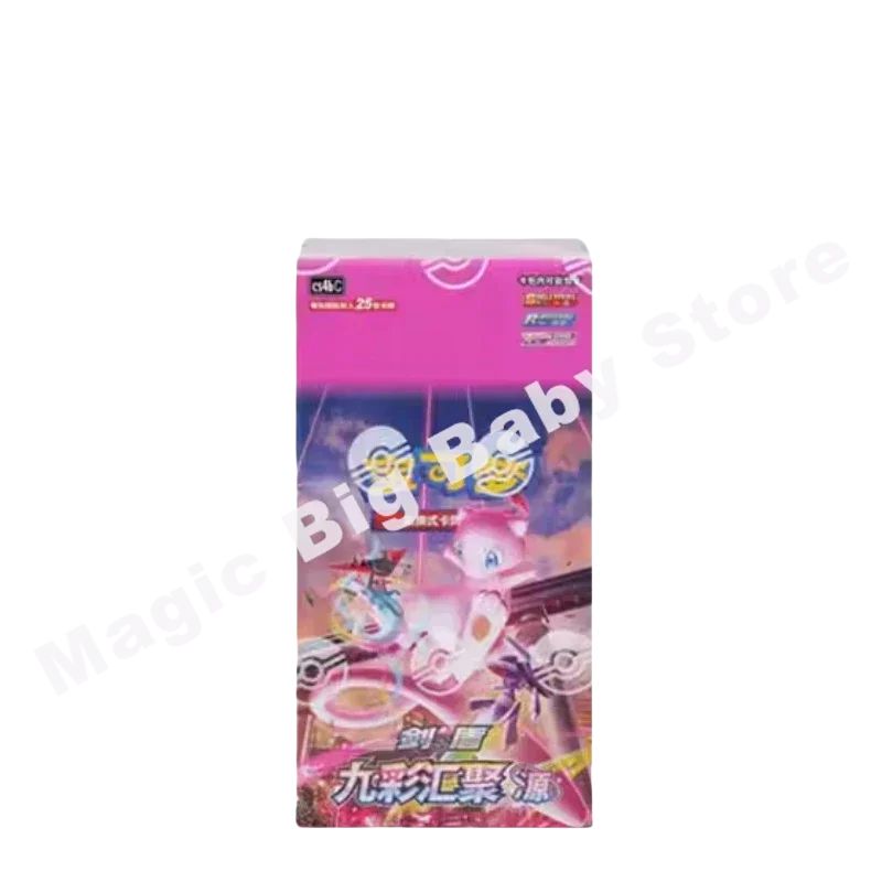 Cartas Pokémon Originais Jogo de Troca PTCG Reunião de Nove Cores Peng&Yuan Espada&Escudo Chinês 6.0 Ibrahimovic Presente Infantil