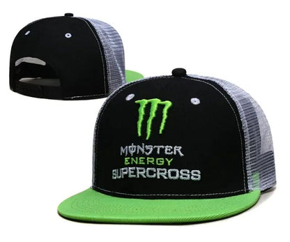 30 styles Monster Energy Embroidered Baseball Hat Summer Men's and Women's Sunscreen Duck Tongue Hat Racing Baseball Hat