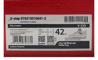 Xtep Qilang Lite Skateboarding Shoes For Men 2025 Summer Comfortable Versatile Casual Shoes Low-top Sports Shoes 976319310041