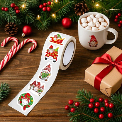 500pcs Christmas Stickers Merry Christmas Party Decoration 2025 Xmas Santa Claus Stickers Navidad Natal New Year Gift 2026