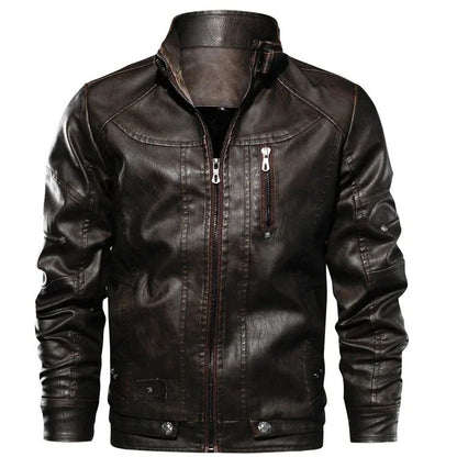 Mens Leather Jackets High Quality Classic Motorcycle Jacket Male Plus faux leather jacket men spring Drop shipping