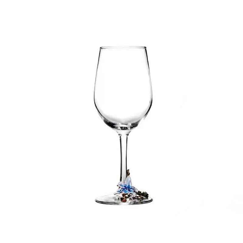 Taças de Cristal Criativas com Esmalte para Champagne Conjunto de Taças de Luxo Taças de Vinho Taça Vintage para Beber