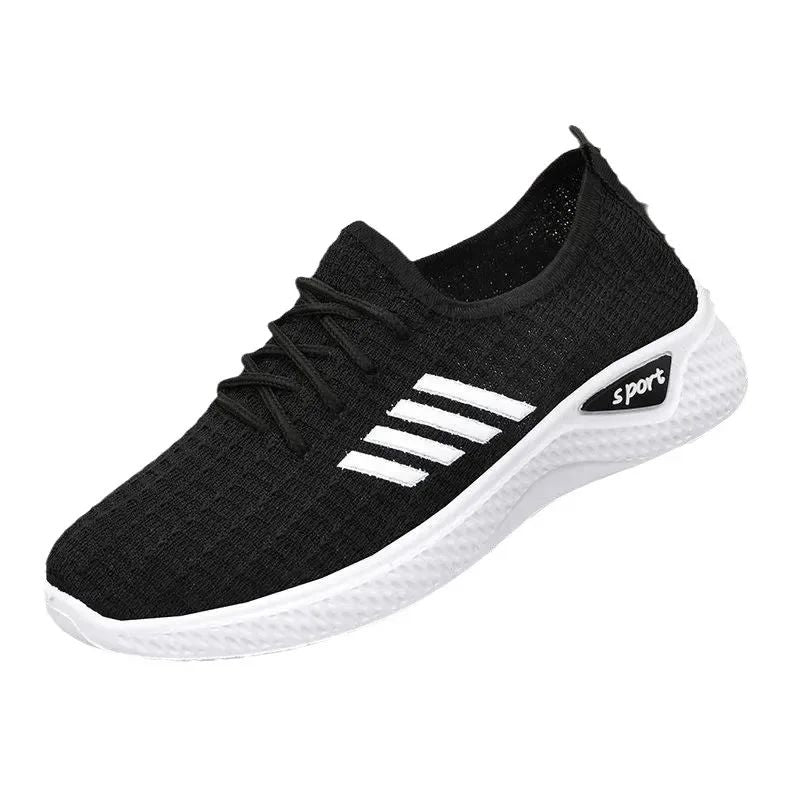 Old Beijing Cloth Shoes Women's 2025 Korean Edition Casual Sports Shoes Breathable, Lightweight, Soft soled Running Shoes