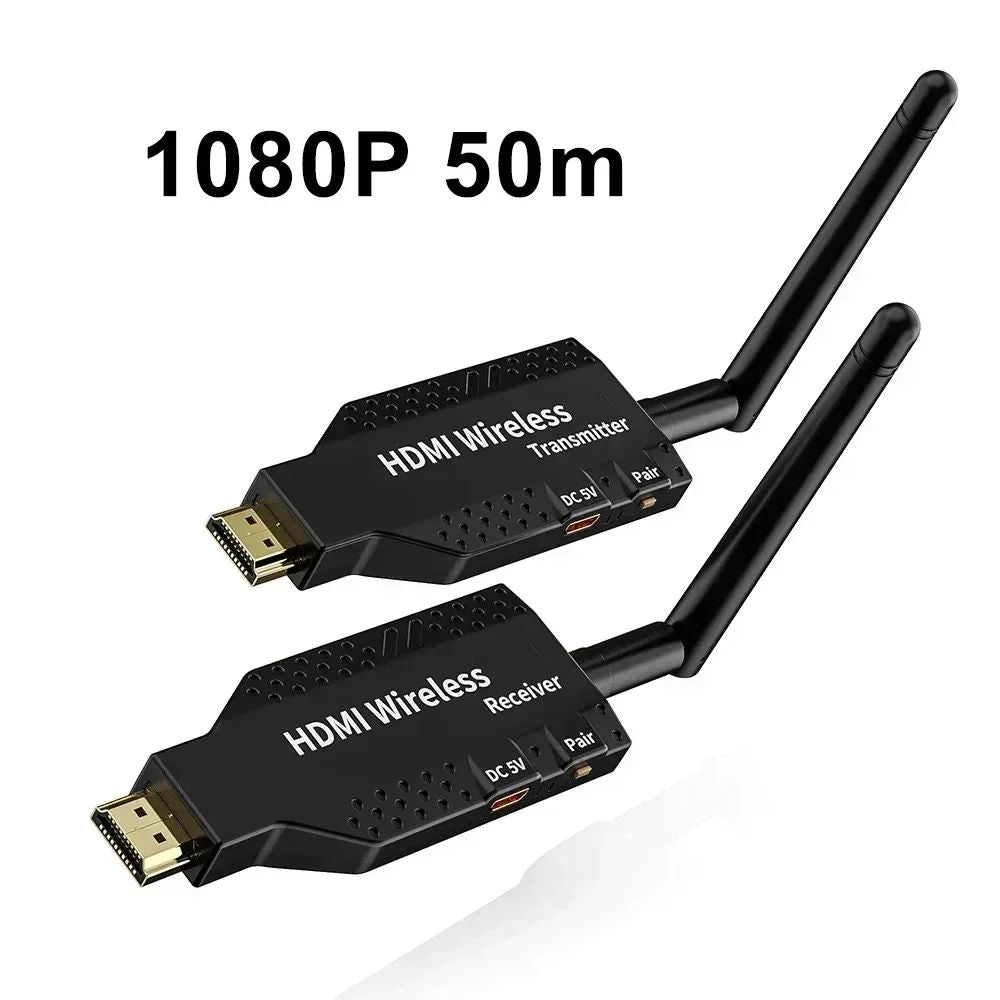 1080p 4K Wireless HDMI Extender Audio Video Transmitter Receiver Display Adapter 50m 100m 150m Share for Camera PC Laptop To TV