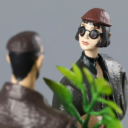 Pacote com 2 Bonecos Colecionáveis Leon e Mathilda - The Professional - 14-16cm