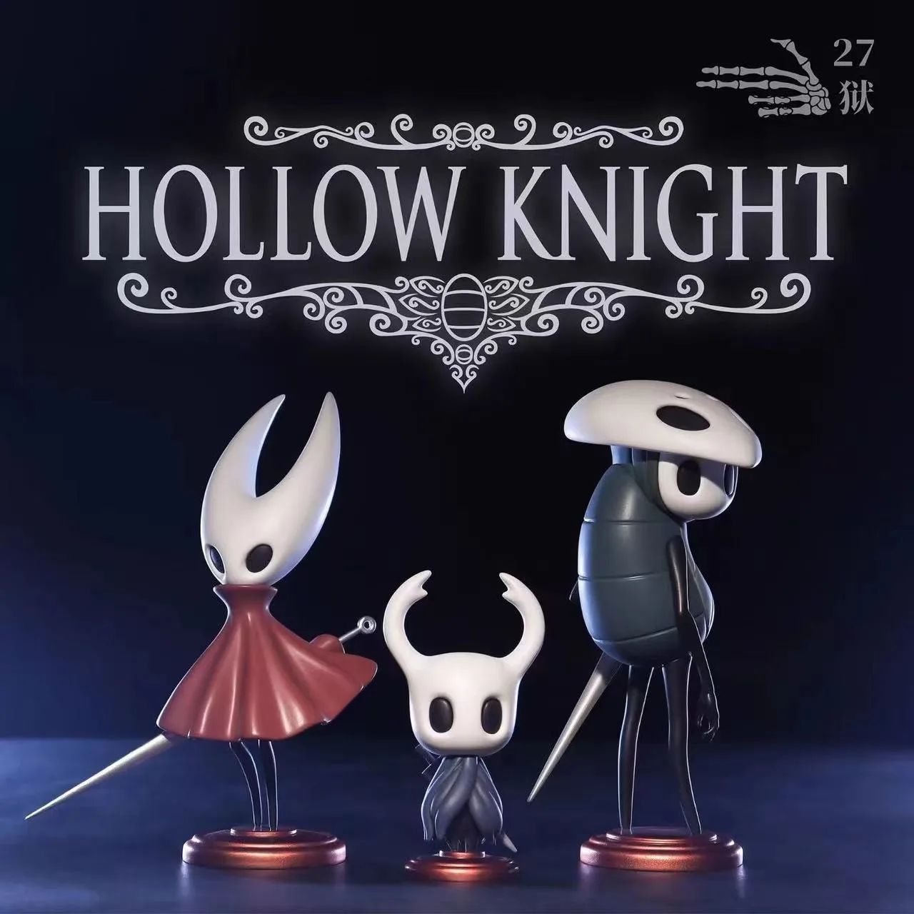 Conjunto de 3 peças Hollow Knight Anime Figure GK Jogo Anime Estatueta Boneco de Ação Modelo PVC Decoração Ornamento Brinquedos Colecionáveis