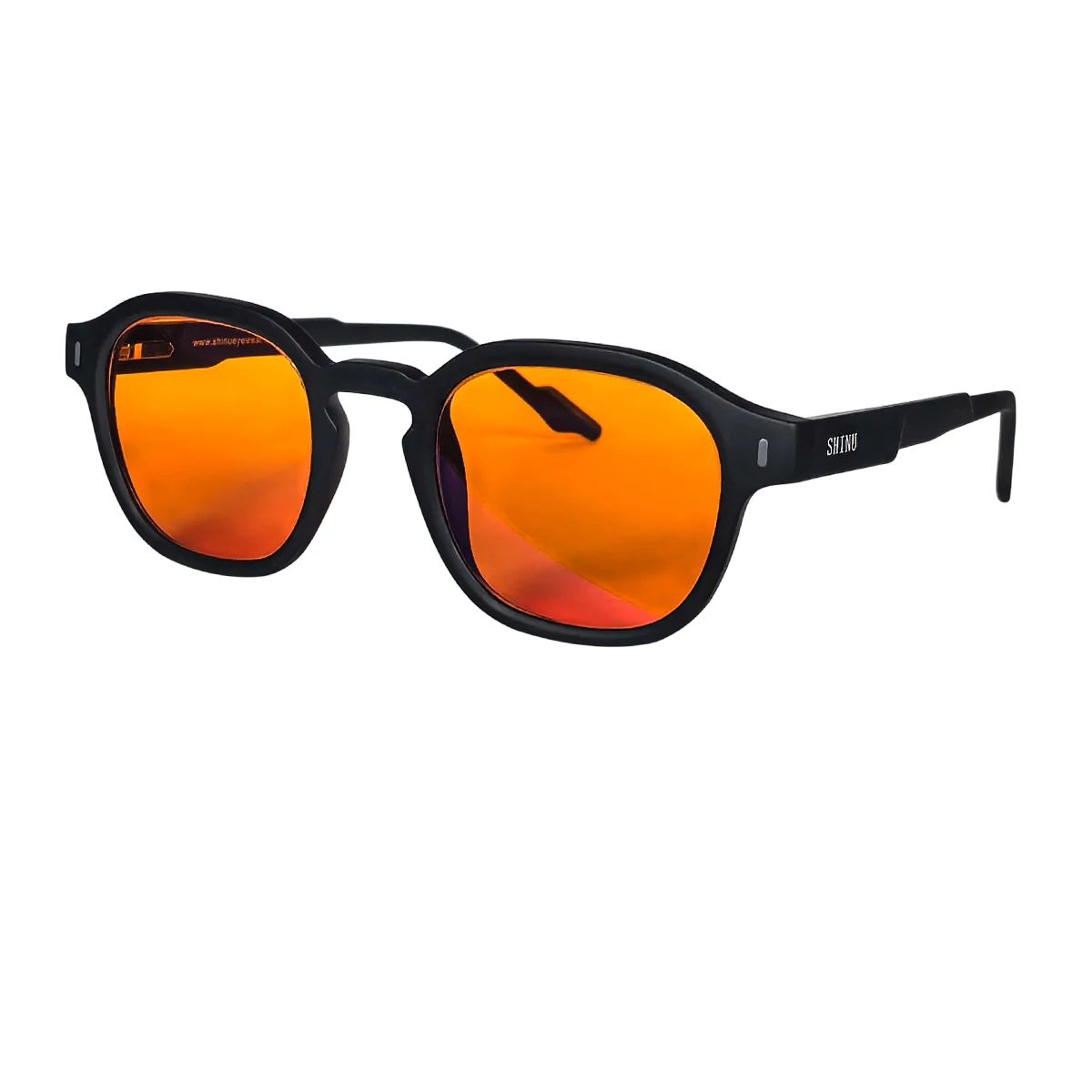 SHINU sleep better red lenses blue light filter glasses for men orange eyepieces gaming glasses Sleep aid glasses man customized