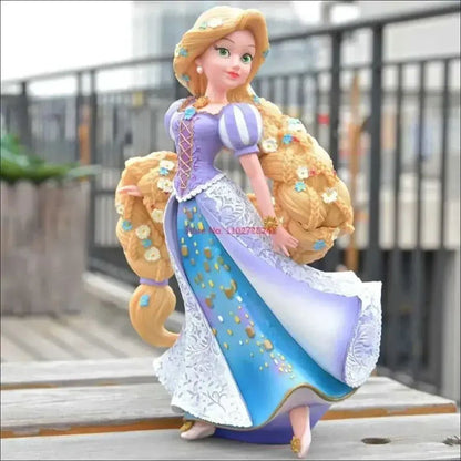 2025 20cm Disney Personagem Frozen Elsa Anna Branca de Neve Rapunzel Boneco de Resina Anime Decoração Modelo Coleção Menina Brinquedos Presente Infantil
