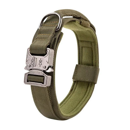 Coleira Tática Estilo Esportivo para Cães, Coleira Utilizável para Cães de Médio a Grande Porte com Capacidade de Tração para Adestramento Canino