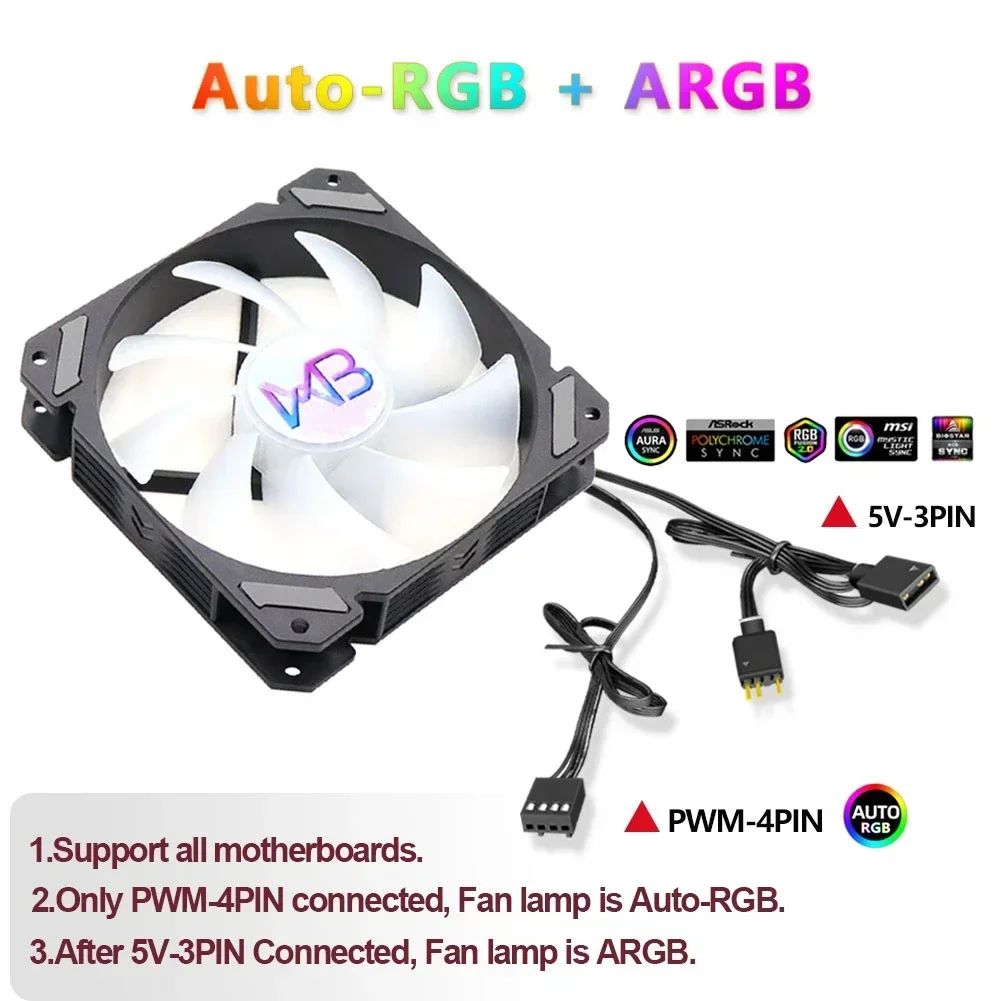 CPU Radiator Fan Low Profile Cooler Pwm 4pin 120mm LGA 1150 1151 1155 1156 1200 1700 2011 V3 X79 X99 AM3 AM4 Ultra Slim RGB ARGB