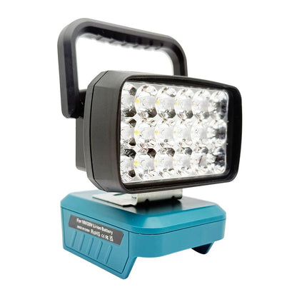 Para Makita Para Milwaukee Para Dewalt Para M18 Para Bosch Bateria de Lítio Estojo Banco de Potência USB Lanternas Holofote Luzes de Trabalho Lâmpada