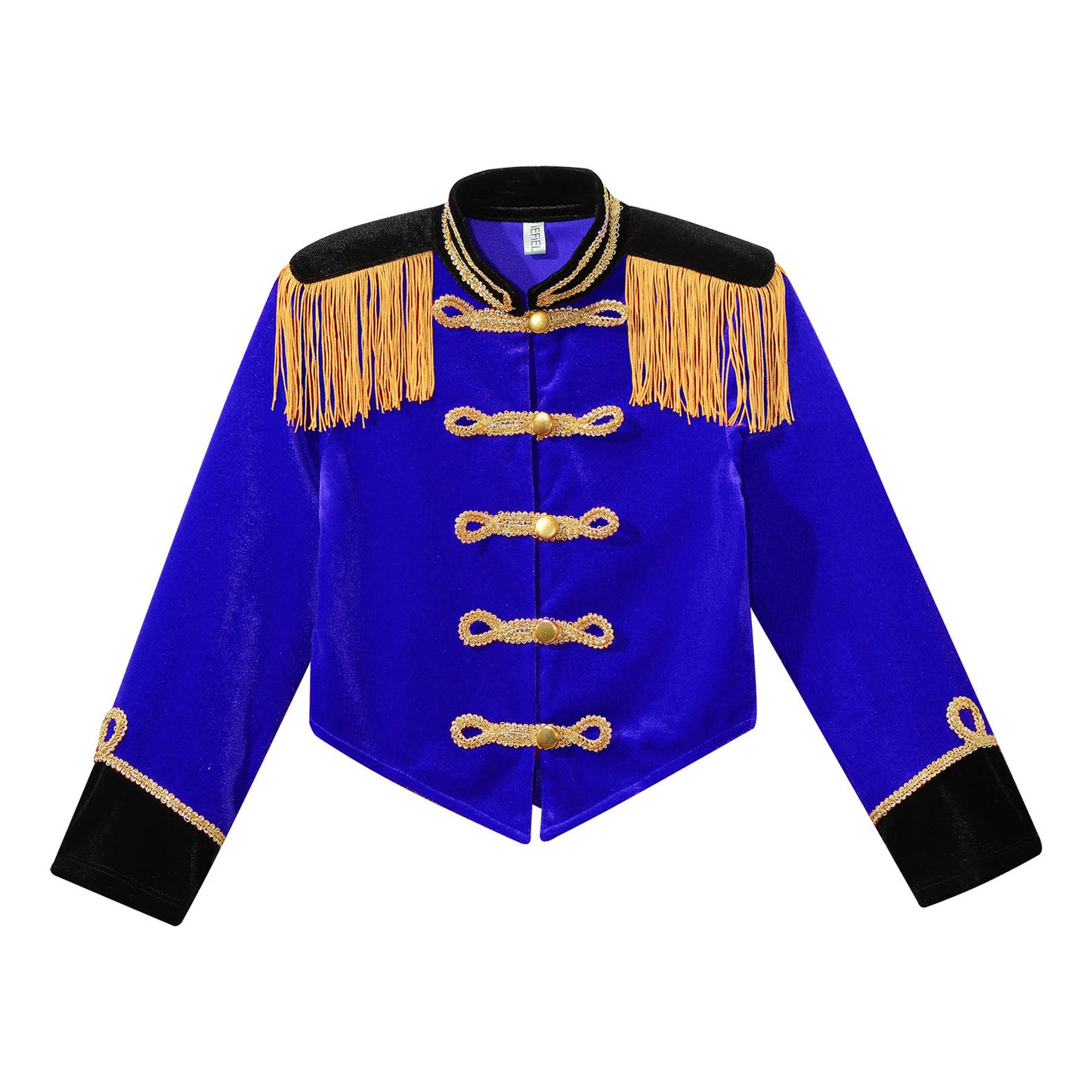 Boys Girls Drum Major Team Uniform Nutcrackers Costume Set Marching Band Tassel Jacket Coat Hat Outfits for Drummer Performance