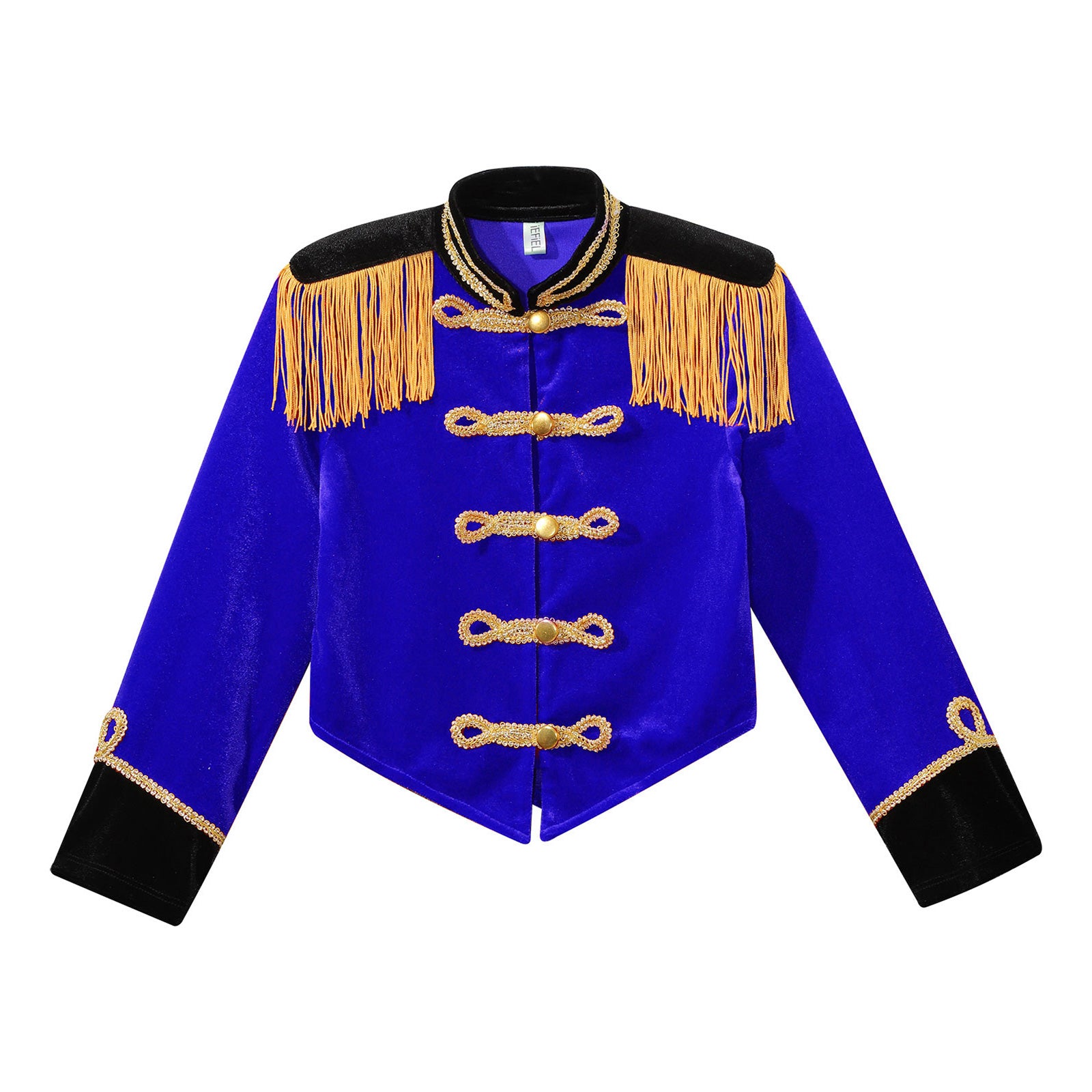 Boys Girls Drum Major Team Uniform Nutcrackers Costume Set Marching Band Tassel Jacket Coat Hat Outfits for Drummer Performance