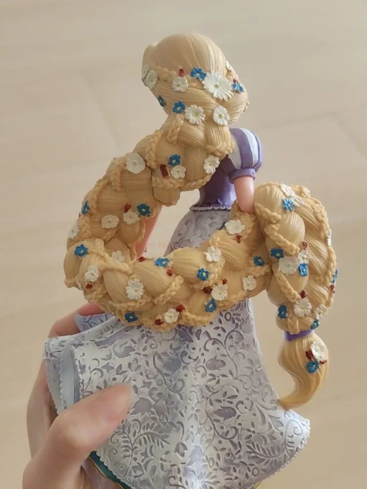 2025 20cm Disney Personagem Frozen Elsa Anna Branca de Neve Rapunzel Boneco de Resina Anime Decoração Modelo Coleção Menina Brinquedos Presente Infantil