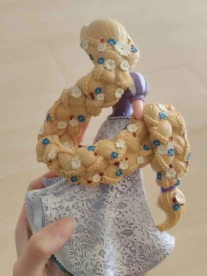 2025 20cm Disney Personagem Frozen Elsa Anna Branca de Neve Rapunzel Boneco de Resina Anime Decoração Modelo Coleção Menina Brinquedos Presente Infantil