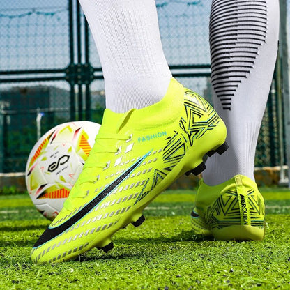 New Men Football Boots Futsal High-quality Mid-top Soccer Shoes Match Non-Slip Cleats Sneakers Indoor Hot-selling FG/TF