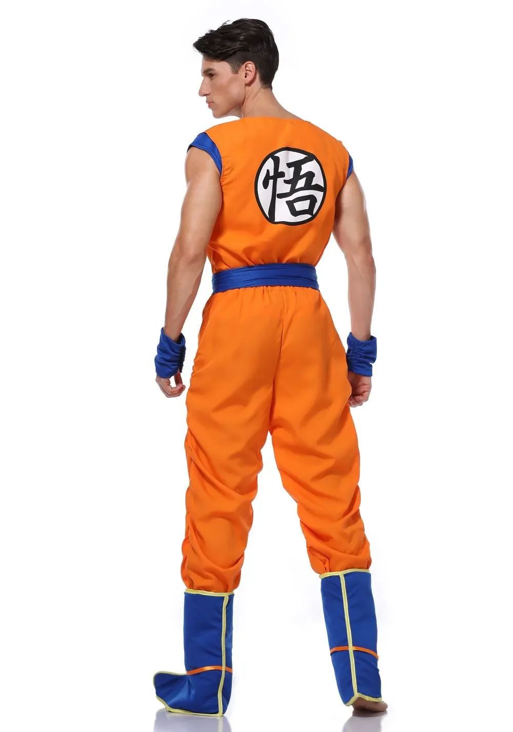 Halloween Japanese anime Adult Orange Suits Son Goku Masquerade Cosplay Anime Superheroes Role Play Dress Up