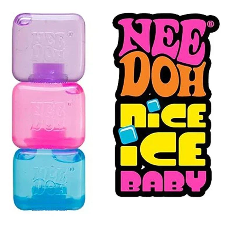 3pcs Nee Doh Jellyfish & Cube Squish Toy - Soft Jelly Squeeze Stress Relief Fidget, Sensory NeeDoh for Kids & Adults 2026@?