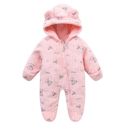 Newborn Baby Clothes Flannel Autumn Winter Baby Boys Girls Rompers Cartoon Newborn Bodysuit Soft Warm Jumpsuit for Babies 0-12M