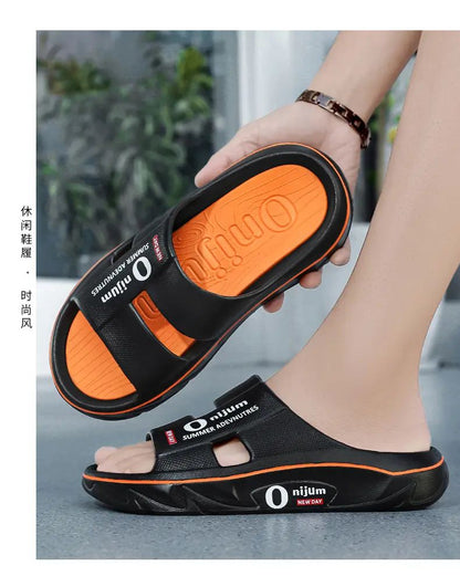New Summer Men Massage Slippers Sides Indoor Outdoor Sandals Soft Sole Slides Male Flip-flops Men's Sandals Beach Casual Shoes