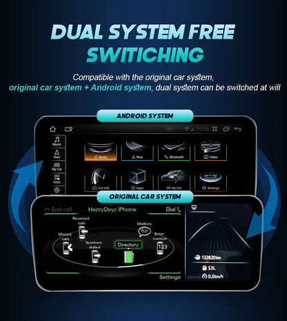 Tela sensível ao toque Android 14 Carplay de 12,3 polegadas para Audi A4 A5 Q5 B9 2016-2023, rádio estéreo de carro, reprodutor multimídia, Wi-Fi, 4G, navegação GPS