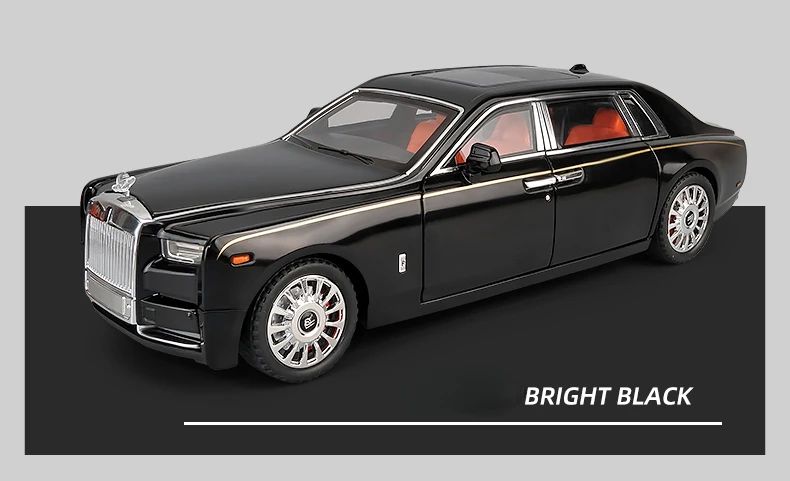 1:18 Big Size Diecast Rolls Royce Phantom Alloy Car Model Collective Miniature Voiture Boyfriend Car Gift Home Decor Toys Boys
