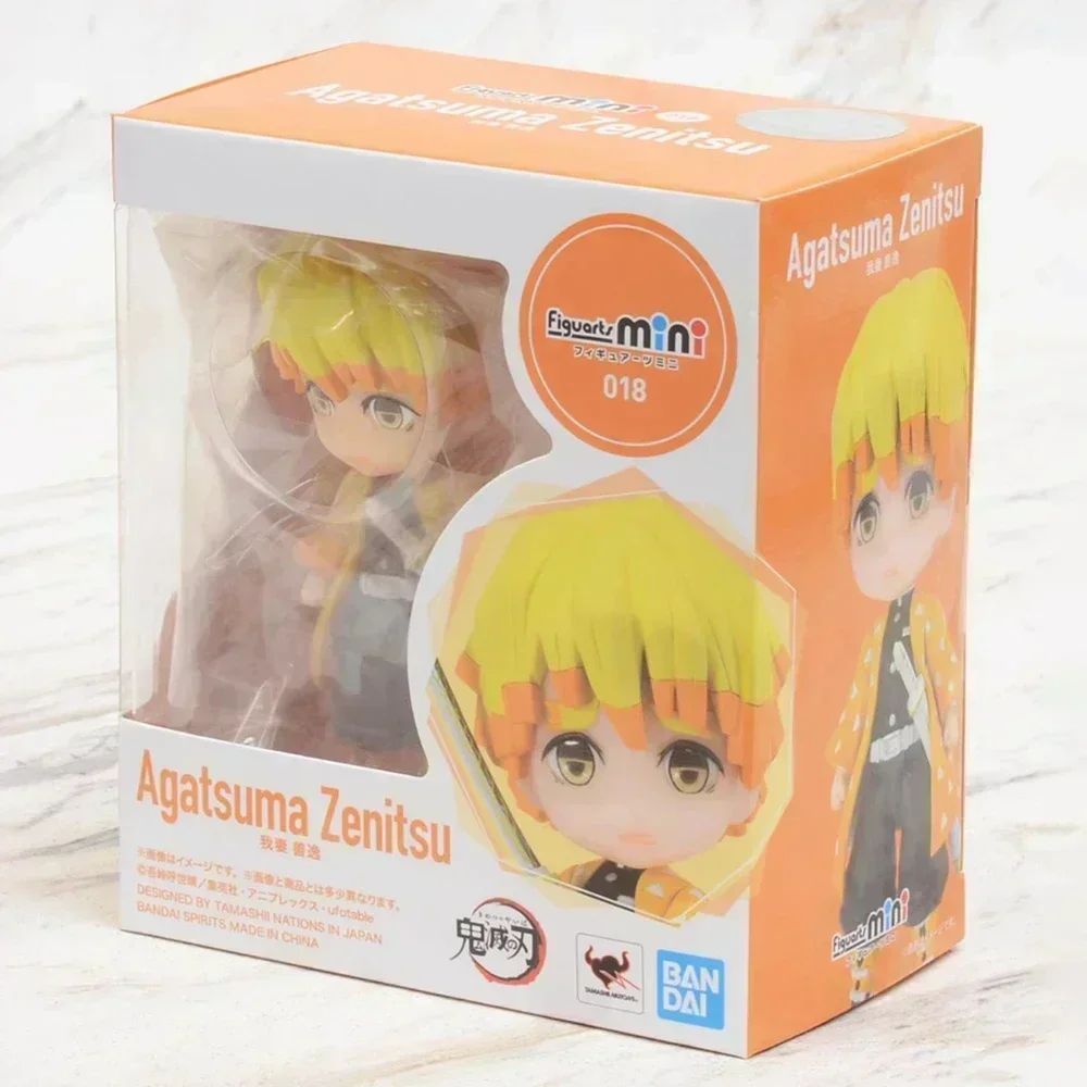 Em estoque Bandai Figuarts 100% original mini Demon Slayer Shinobu Kocho & Kamado Tanjirou Uzui Tengen Nezuko Anime Figure Toys WY