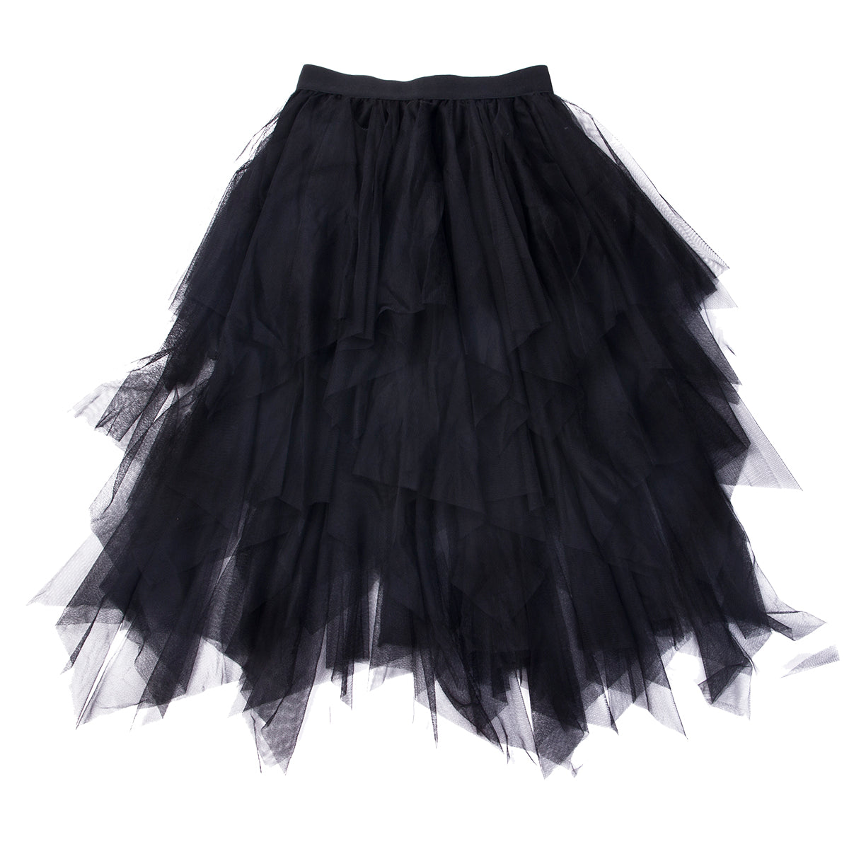 New Fairycore Lady ´s Fashionable Sexy Solid Color Mesh Skirt, Irregular Elastic Tulle Bubble Skirt, Daily Life and Vacation