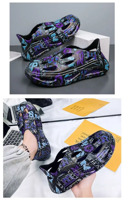 Clogs Men Waterproof Non-Slip Home Winter Warm Men Slippers Non-slips Ladies Soft Slippers Memory Foam Couples Shoes